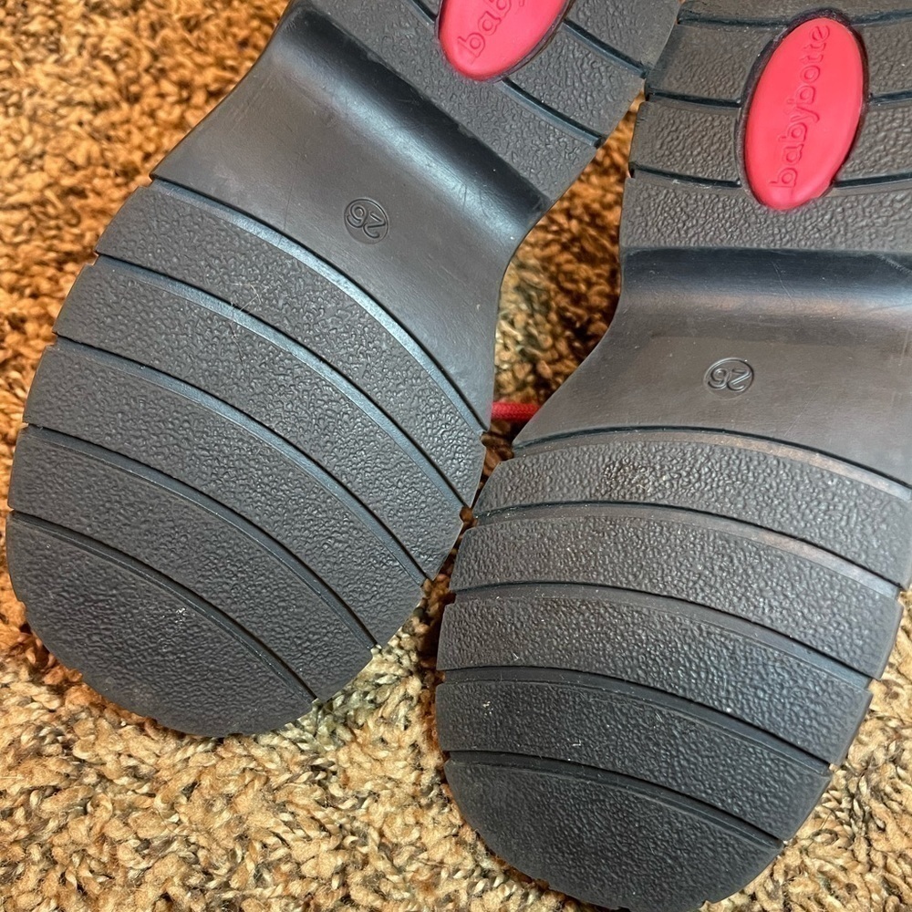 Baby Botte Paten Red Crocodile Leather Lace Up Boot Bootie Sz 26 EU 9.5 US - Picture 14 of 14